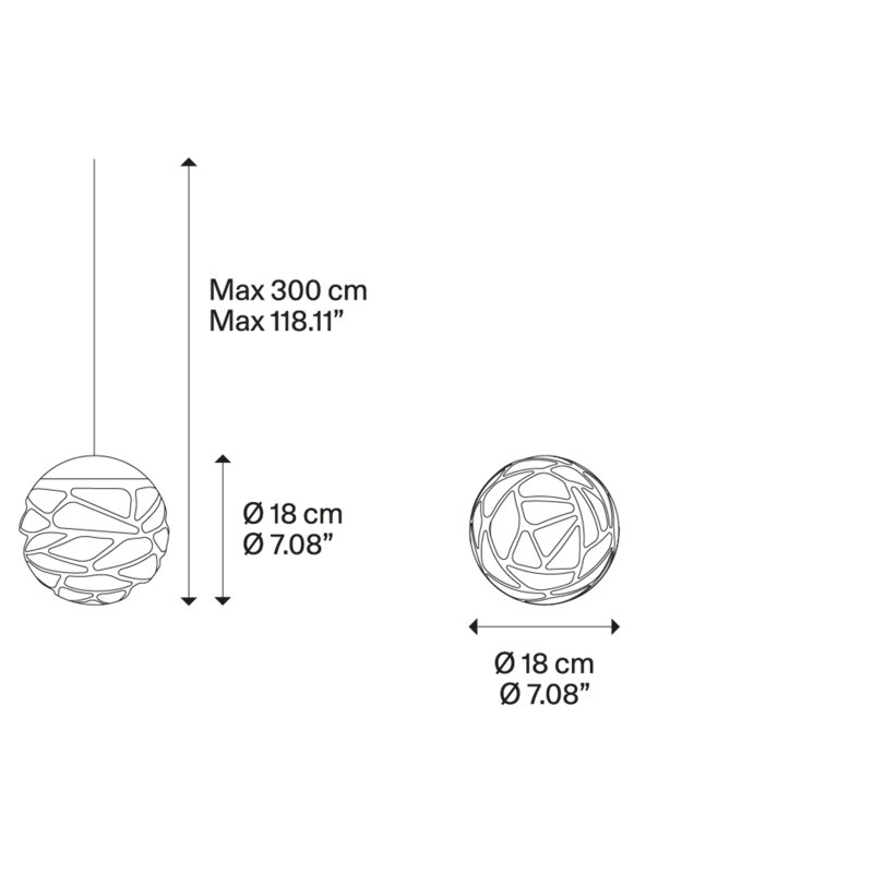 Lodes Kelly Cluster Suspension Lamp Line-V, Matte White