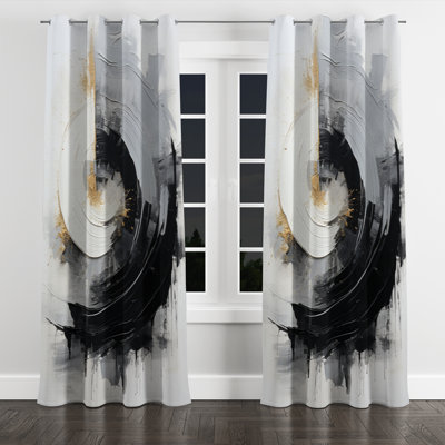 Anakyn - Spirals Grommet Curtain - Velvet Room Darkening - 1 Panel