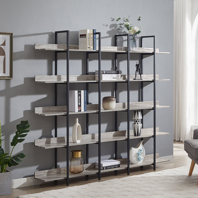 180cm H x 180cm W Metal Etagere Bookcase