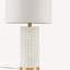 Lampe de table texturée à pois