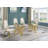 Fredek 4 - Person Double Pedestal Dining Set-564443062
