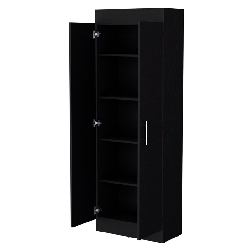 Rangement pour salle de bain Lashawna, Noir