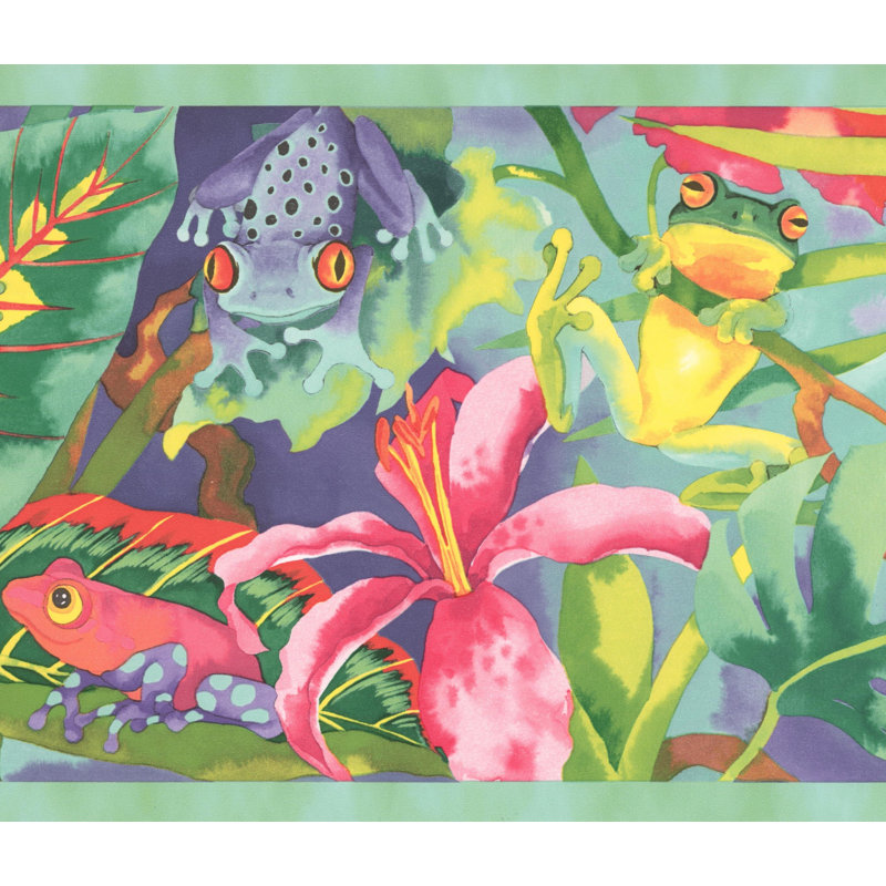 Bordure murale grenouilles