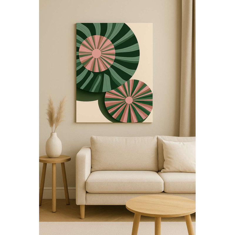 Superbe peinture décorative sur toile, 27,6 po x 39,4 po | 100% toile avec cadre 100% bois (0,8 x 1,2 po d'épaisseur) | Parfait pour le salon, la chambre à coucher ou le bureau - une œuvre d'art accrocheuse pour tout espace