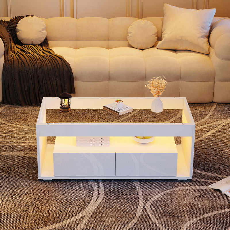 Four Leg Coffee Table with Storage