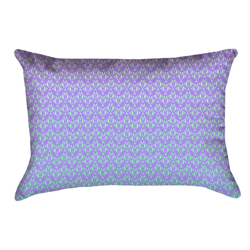 Housse de coussin Katelyn Elizabeth, Sergé de coton, Mauve / Vert
