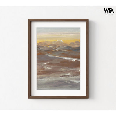 «Scenic Sunrise» par Sally Swatland, décor de lever de soleil abstrait, très grand soleil abstrait, reproduction de peinture, œuvre d'art de la chambre des maîtres