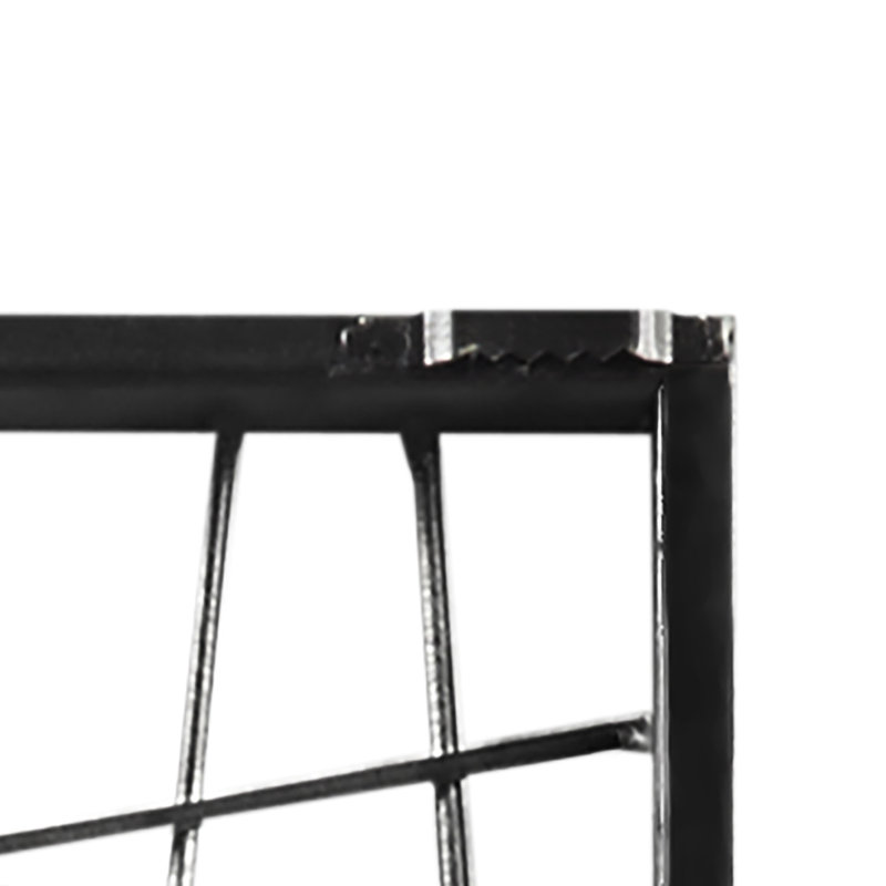 Distressed Black Wall Art - Metal Construction For A Stylish Interior Decorative Item Finish Style
