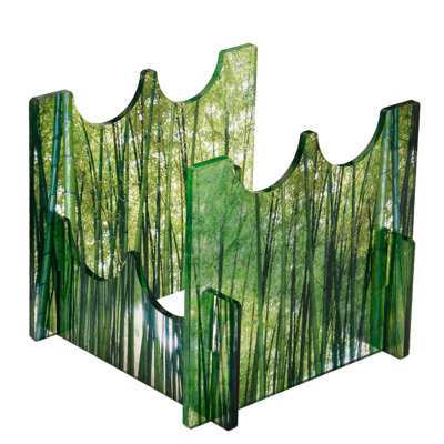 Wine Bottle Rack in Green