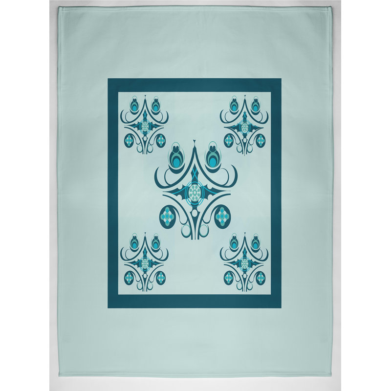 Rieder Plain Weave / Muslin Throw Blanket, Teal