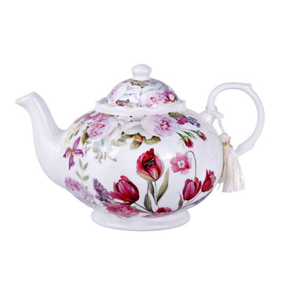 Théière Tulip Bone China en boîte-cadeau 33,81 oz liq. (1000 ml)
