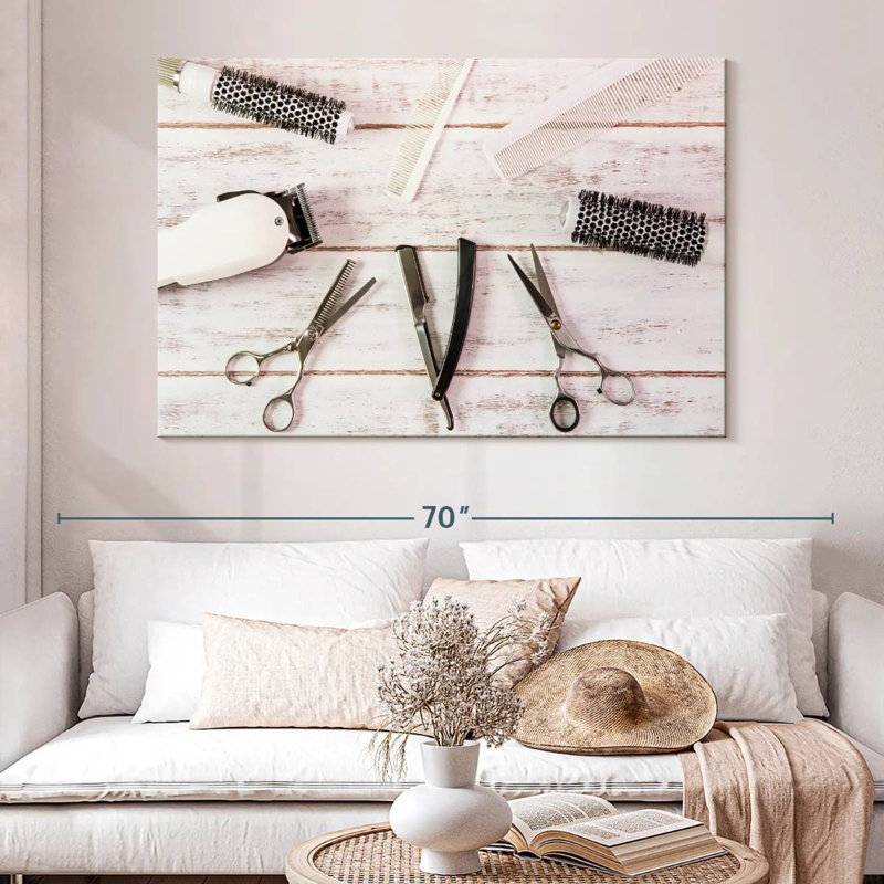 Ensemble de salon de coiffure Shuttleworth, H 34 po x l 51 po