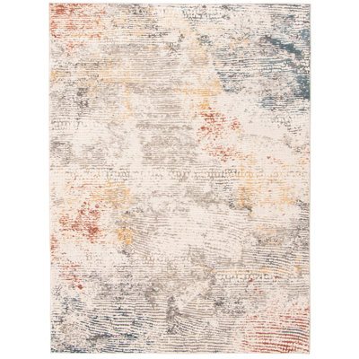 Tapis beige / noir Stellar