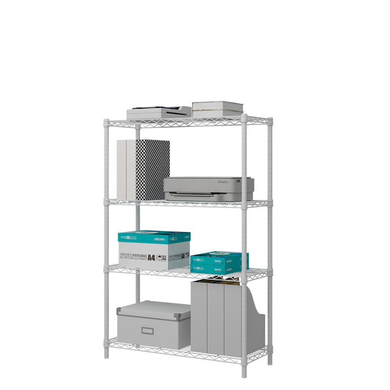 Matilyn 4-Tier Wire Shelving Unit, White Coating