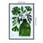 "Abstract Green Floral No 2" par Kincer, reproduction d'art sur toile encadrée-47072468