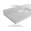 Teck de 72 po Sonoma X P 22 po De meuble-lavabo double en noyer foncé Quartz de Carrare