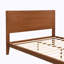 Grand lit plateforme en bois de bambou Mid-Century-133599385