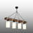 Eldredge 4-Light Rope & Wood Linear Chandelier