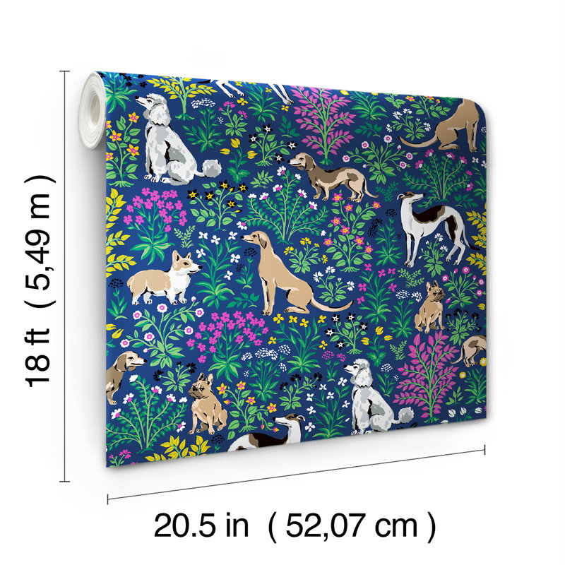 Gwin Peel and Stick Wallpaper, Indigo