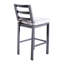Outdoor Armless Aluminum Barstools With Cushion
