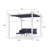 10 Ft. W X 10 Ft. D Aluminium Pergola with Canopy-80772894
