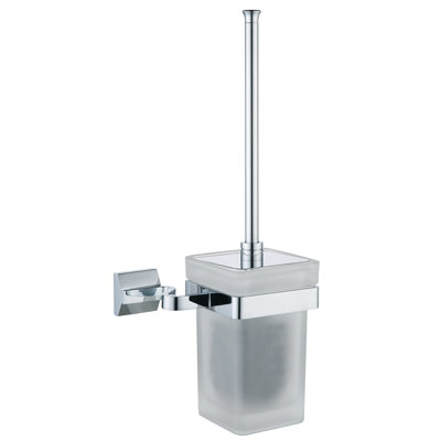 Brosse de toilette murale et porte-14.18 po h