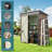 Aiho 5 ft. W X 3 ft. D Metal Vertical Storage Shed-87077908