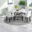 Dining Table Sets(must Include Both Table And Chair), 47.3 Inch Mdf Marble Modern Kitchen Set