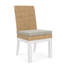Chaise rembourrée en bois massif Lana 