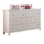 Commode 7 tiroirs avec miroir Schwerin