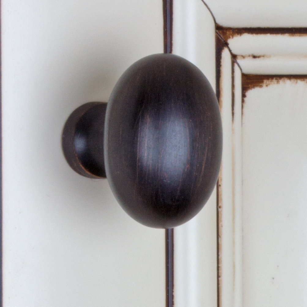 Classic 1 1/8" Length Oval Knob Multipack (Set of 10) GlideRite Hardware 