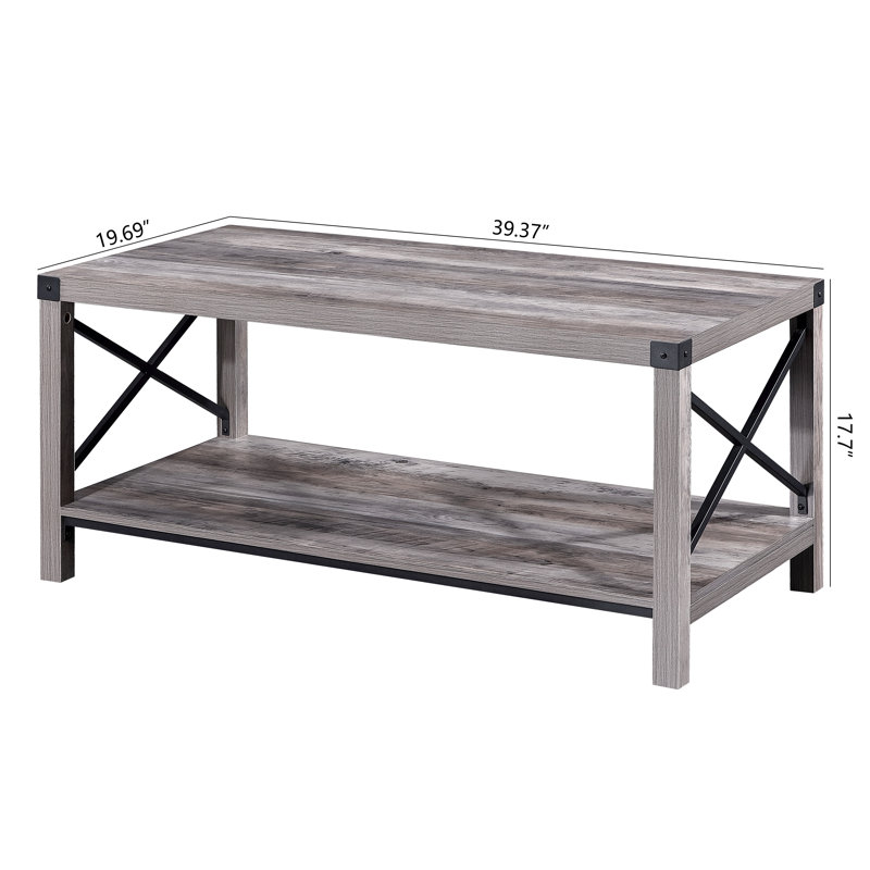 Ricky Coffee Table, Gray