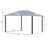 10' x 12' Hardtop Gazebo Canopy with Polycarbonate Roof