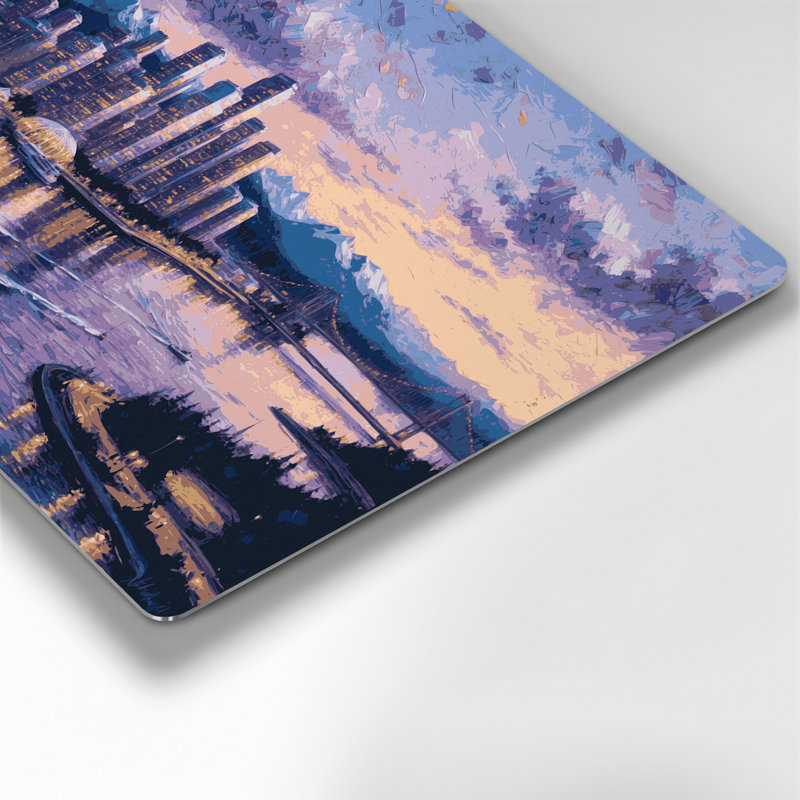 Art mural gris en villes, Vancouver, Colombie-Britannique, H 144 po x l 216 po x P 0,05 po