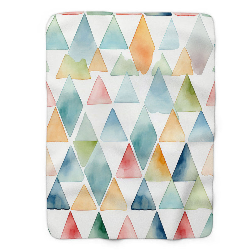 Couverture géométrique 1 pièce, L 50 po x L 60 po