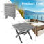 Table d'appoint pliable Ebern Designs Hdpe Adirondack-2038833254
