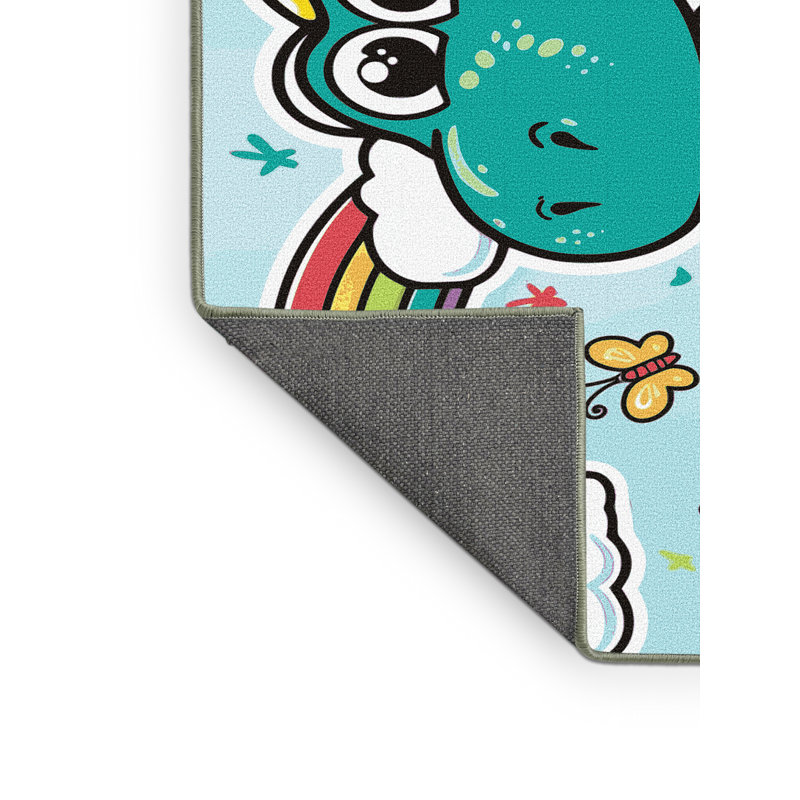Tapis pour enfants Zoomie Kids, Rectangle 7 pi x 9 pi