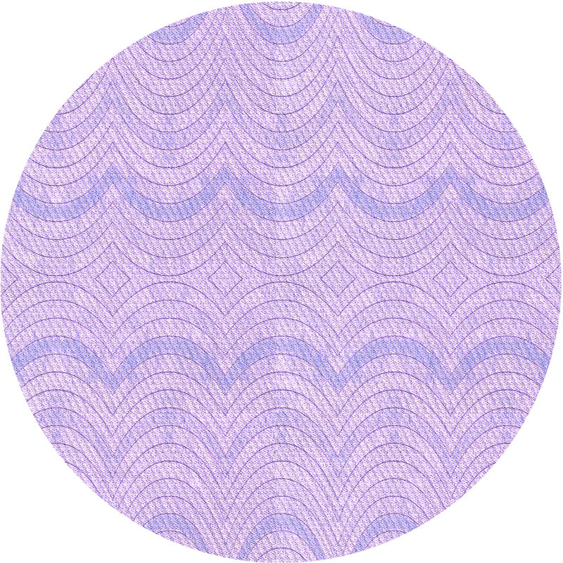 Abstract Indoor Rug, Round 7'