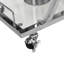 Contemporary Chrome Bar Cart with Wine Rack Silver Modern Metal Frame Wine Storage