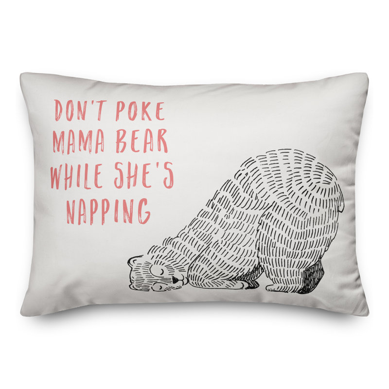  Coussin «Don't Poke the Bear», Polyester / Bourre en polyester