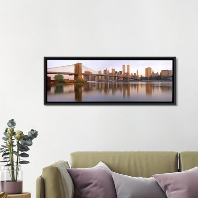 Panoramic Brooklyn Bridge Manhattan, New York Photographic Print on Canvas