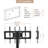Aidelyn 27.5'' W  Metal Frame TV Stand, Mobile TV Stand With Lockable Wheels
