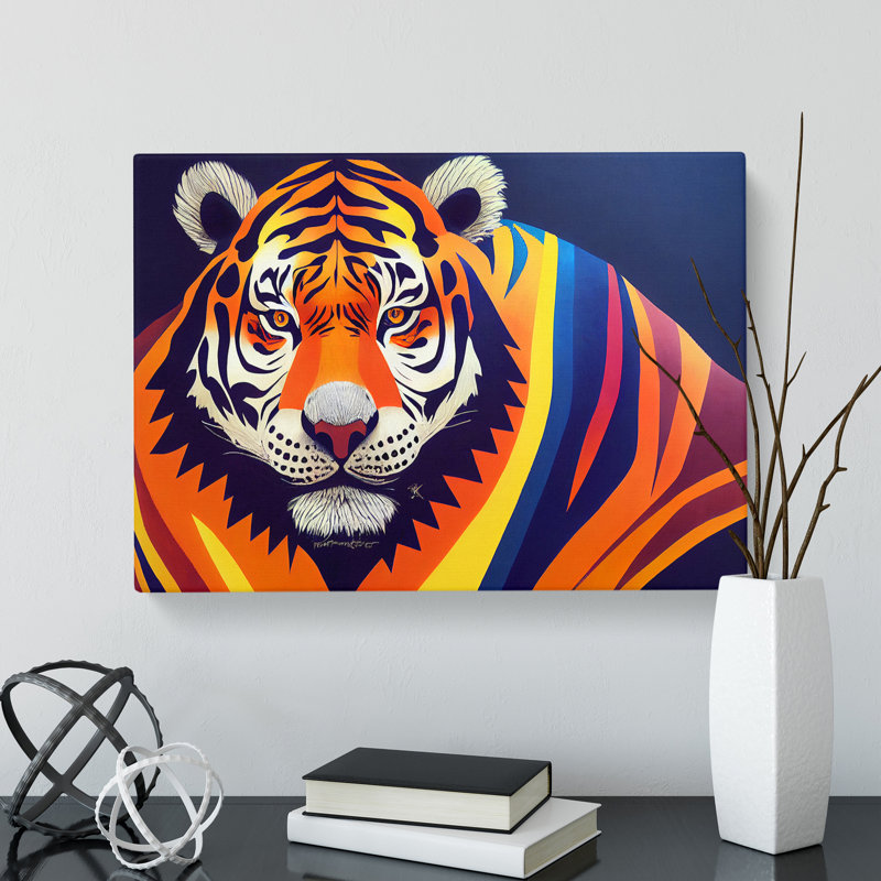 Tiger Stripes Abstract - Wrapped Canvas, 40cm H x 60cm W x 3cm D