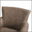 Fauteuil d'appoint pivotant en similicuir avec base en métal à 360 degrés et dossier à roulettes élégant pour plus de confort et de style-1563475260