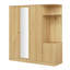 Armoire 4 portes avec tablettes, tiroirs et miroir pleine grandeur-536758937