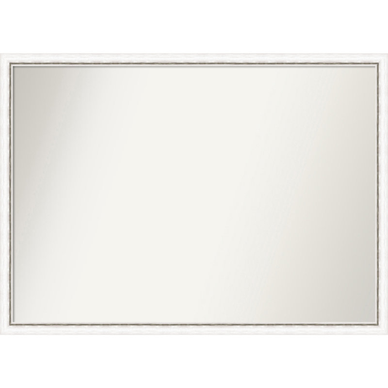 Miroir Jeritah, Blanc / bleu, Rectangle, 29,25 po x 40,25 po