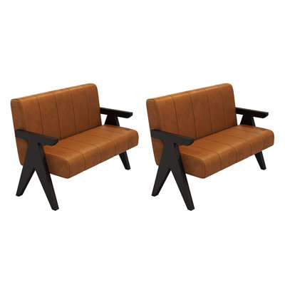 Restaurant Bar Dessert Shop Cafe Bakery Bench Faux Leather Upholstered Bench