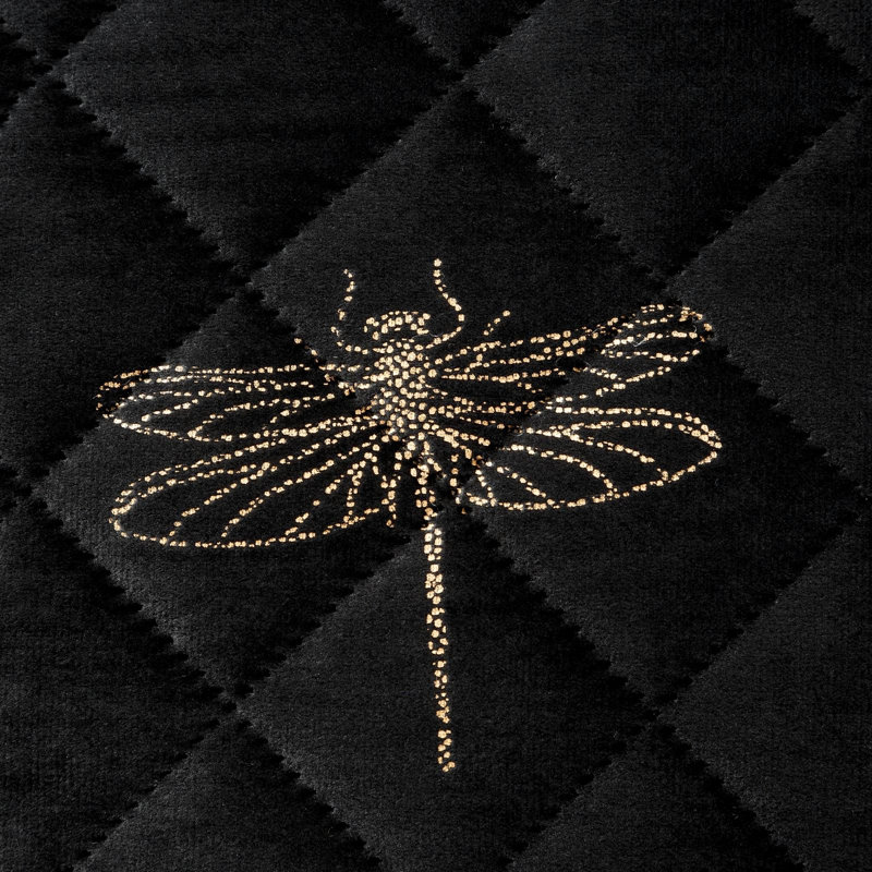 Puig No Pattern Bedspread, W220 x L240cm, Black