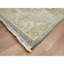 Tapis gris 9 pi 2 po x 12 pi, motif Agra avec motif Ziegler, motif de feuille géométrique, noué à la main, 100% laine, teintures naturelles, tapis oriental