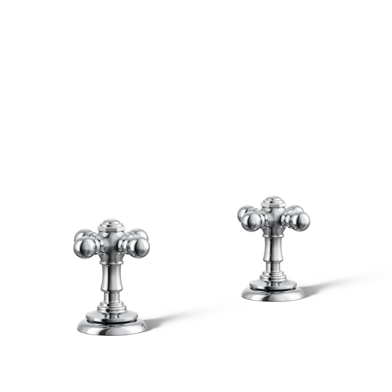 Artifacts® Bathroom Sink Cross Handles, Polished Chrome